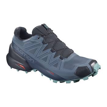 Salomon SPEEDCROSS 5 GORE TEX - Tmavomodre Trailová Bežecká Obuv Damske, S0168SK